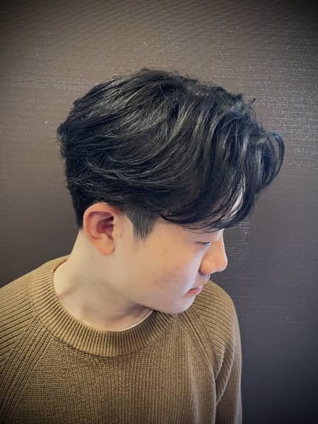 センターパート　ショート