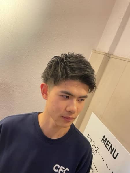 ツーブロ刈り上げ!