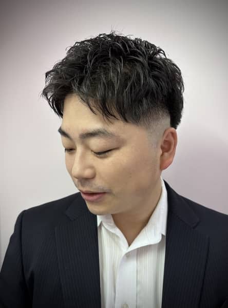 ゆるパーマフェード
