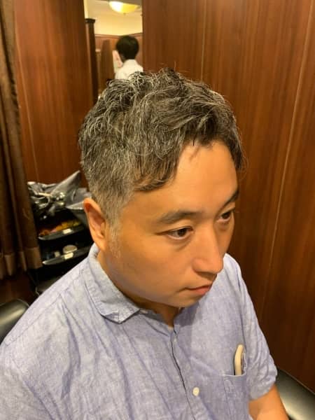 ショートハンサムバング/床屋
