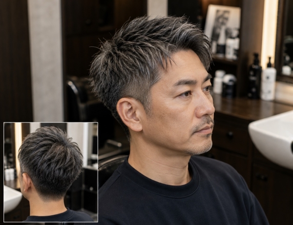 白髪は隠しすぎない。大人のメンズヘアという選択