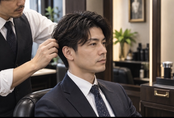 大宮で30代に似合う自然なメンズパーマ
