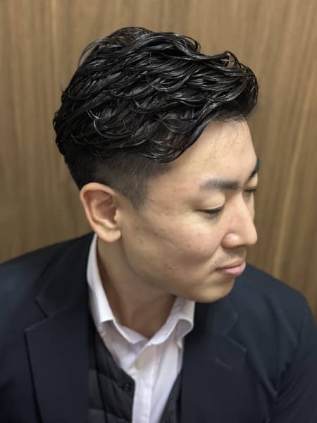 冬も扱いやすいニュアンスパーマ