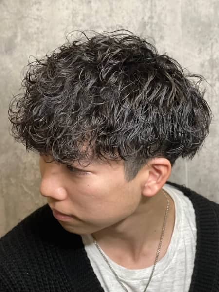 新橋でできる男前パーマ