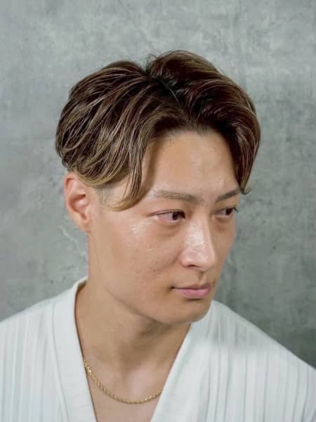 毛流れセンターパート