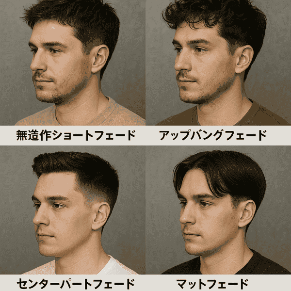 休日もキマる！ラフフェードスタイル5選｜大人の抜け感ヘア