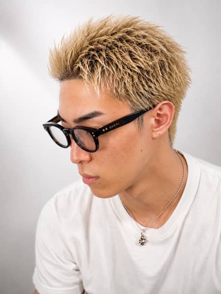 ハイトーン×ラフスパイキーショート