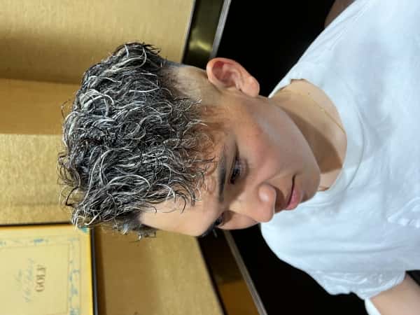 スキンフェード 波巻き メッシュ