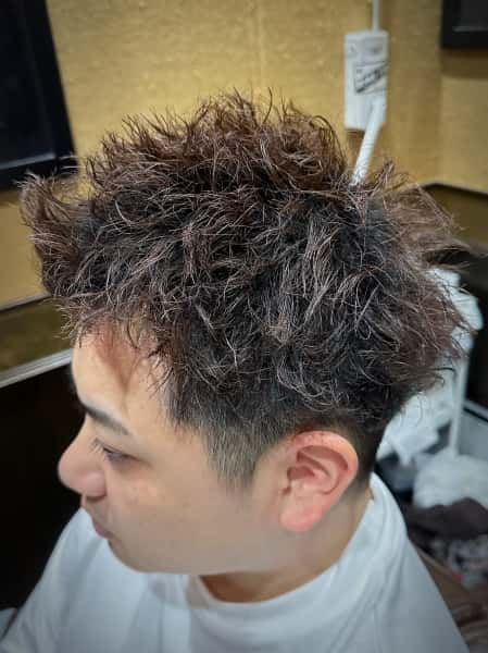 スパイキーショート パーマ ツイストスパイラル