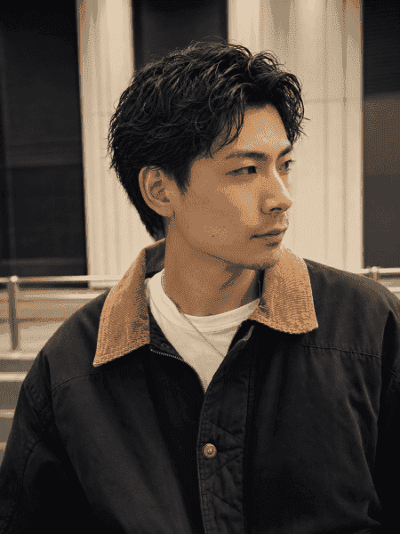 清潔感とか高いを両立する大人パーマ