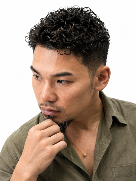男の格を上げる。フェード×ハードパーマ