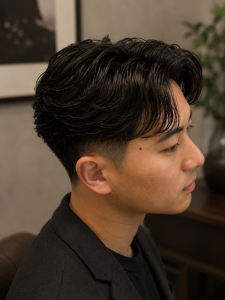 洗練された大人の男へ◎波巻きパーマスタイル