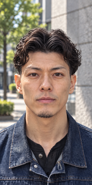 大人の色気を醸し出すツーブロックパーマ