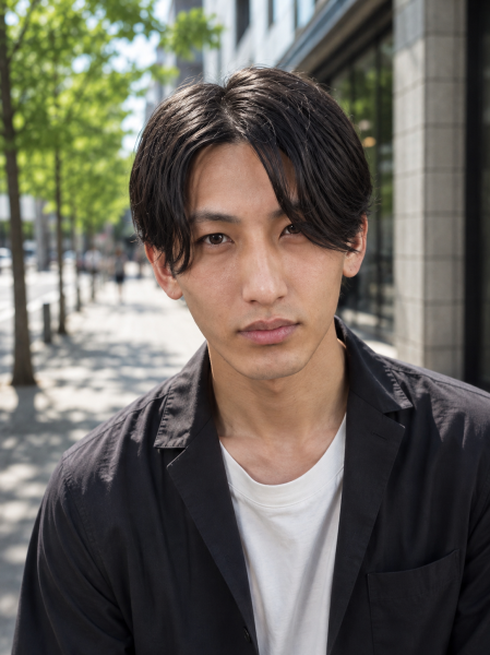 洗練された大人の色気。ニュアンスセンターパート