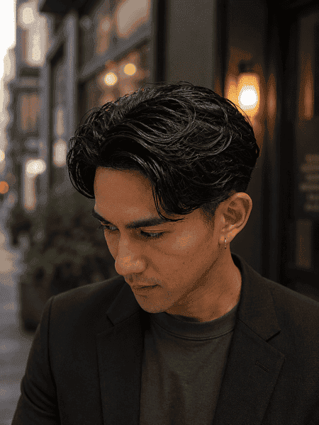 清潔感と色気をかなえる大人のパーマスタイル