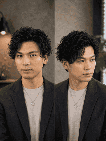 大人の余裕を演出するメンズパーマ