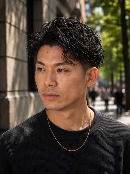 大人の魅力を引き出す波巻きパーマ