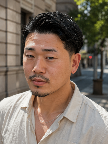清潔感と品格を両立。洗練されたサイドパート