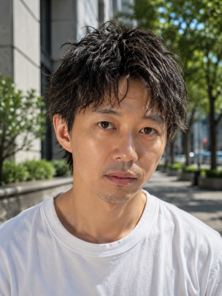 爽やかに決まる大人の夏パーマ