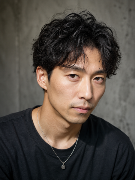 大人の余裕を演出。洗練されたパーマスタイル