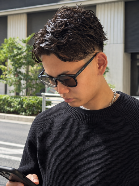 大人色気◎濡れ感ツーブロックパーマ