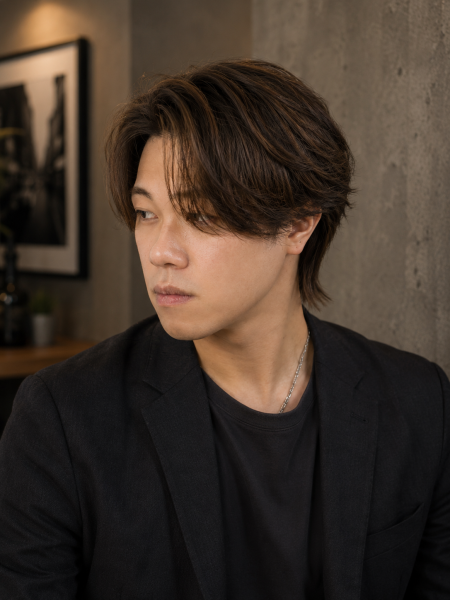 大人男性の品格。アップバング×フェードスタイル