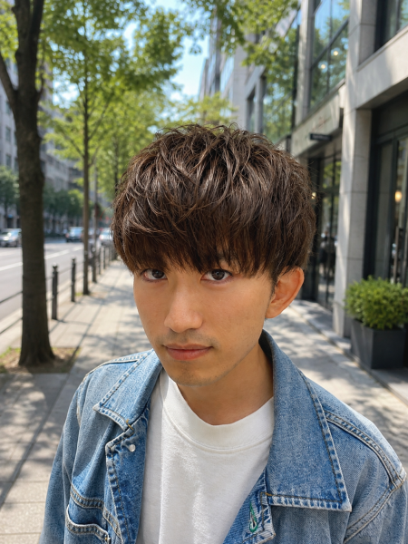 束感×柔らかさ。大人マッシュパーマスタイル