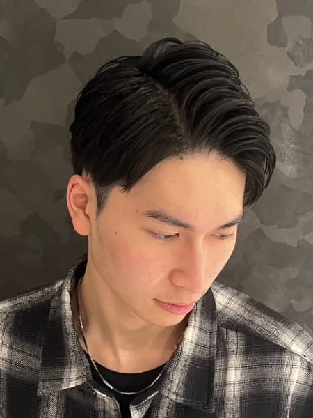 アップバングサイドショート