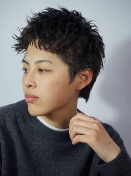 ナチュラルなのに洒落て見える大人ショート