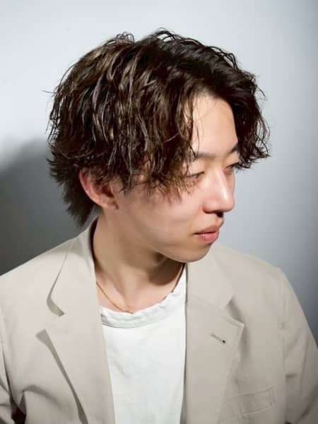 秋にハマるマッシュウルフ×緩パーマ