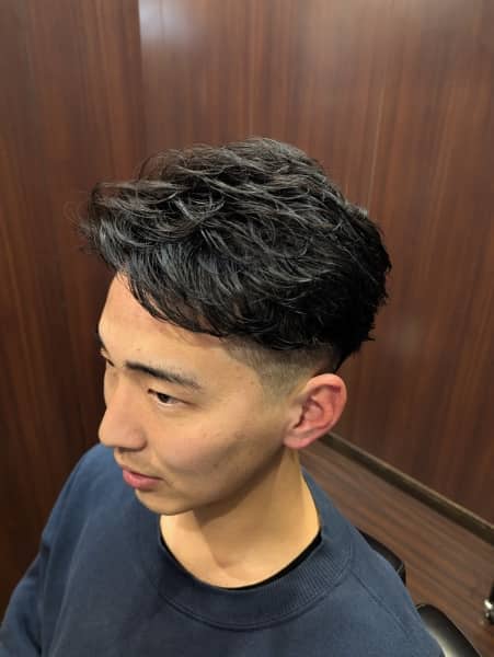 強すぎないショートパーマ