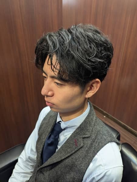波巻きスパイラルパーマ