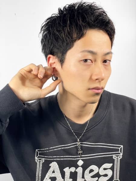 爽やかさと清潔感を兼ね備えたメンズショート