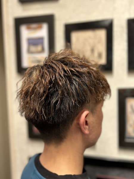 メンズアップバング