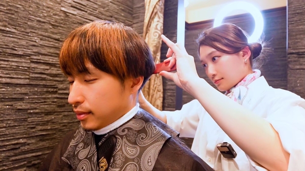 シンガポールで日本の理容室ASMRを体験！  Japanese Barber ASMR in Singapore