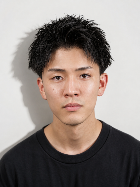 爽やかに決まる束感メンズショート