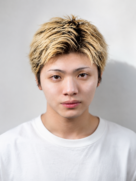 外国人風ブロンドカラー×ウルフ