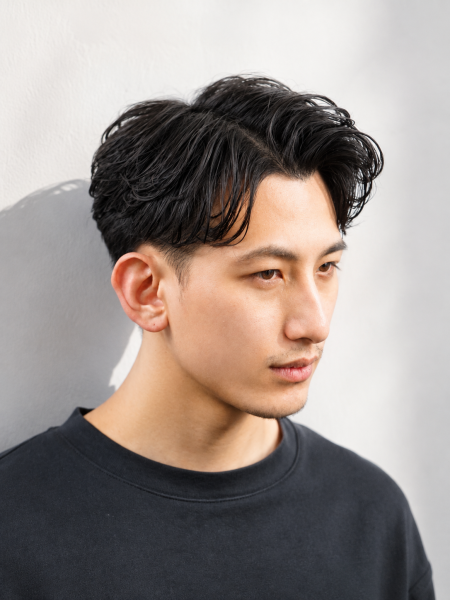 仕事でも決まるメンズパーマ