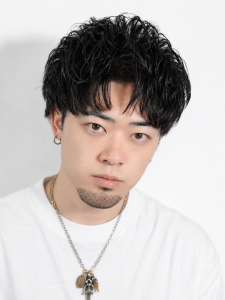 朝セットが楽なメンズマッシュパーマ