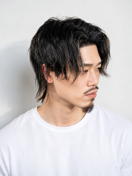 銀座で人気のメンズウルフ×ハイライト