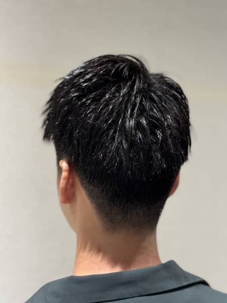 ツーブロックショート