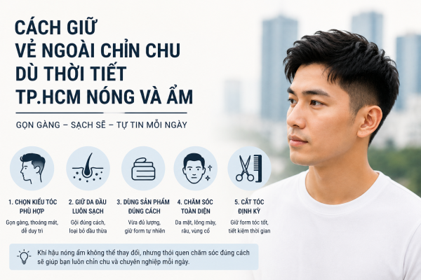Cách giữ vẻ ngoài chỉn chu dù thời tiết TP.HCM nóng và ẩm