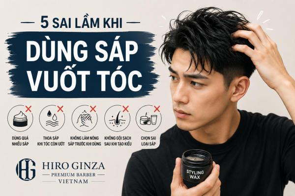 Những sai lầm khi dùng sáp vuốt tóc