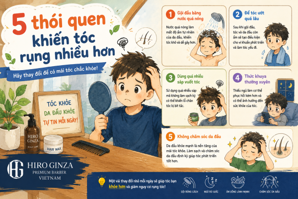5 thói quen khiến tóc rụng nhiều hơn