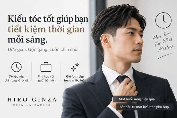 Đàn ông bận rộn nên chọn kiểu tóc như thế nào để tiết kiệm thời gian mỗi sáng?