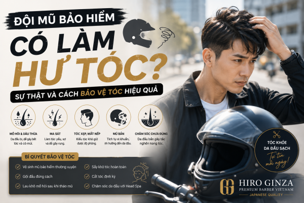 Đội mũ bảo hiểm mỗi ngày có làm hư tóc không?