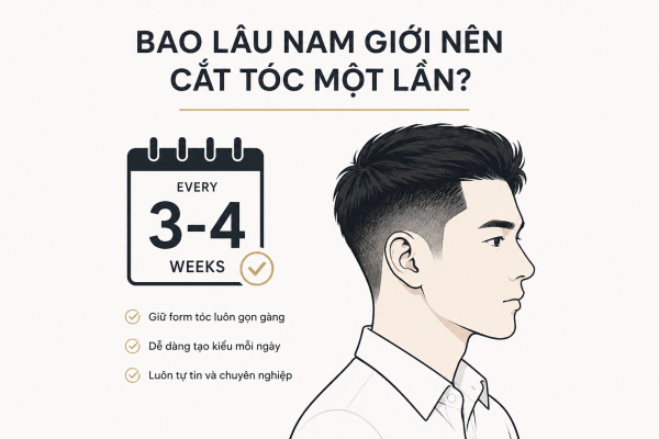 Bao lâu nam giới nên cắt tóc một lần để luôn giữ phong độ?