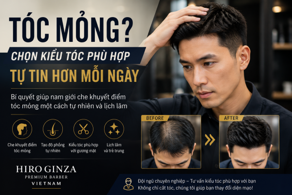 Kiểu Tóc Phù Hợp Cho Nam Giới Khi Bắt Đầu Lo Lắng Về Tóc Mỏng
