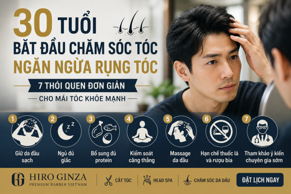 7 thói quen giúp ngăn ngừa rụng tóc từ tuổi 30