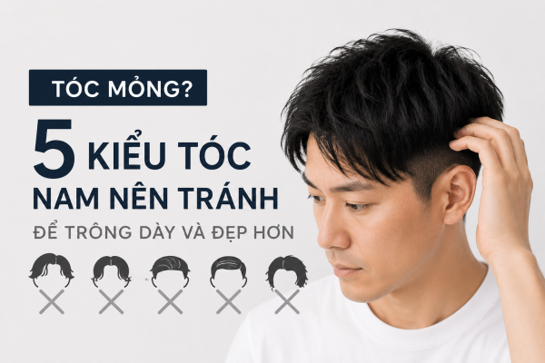 Tóc mỏng? 5 kiểu tóc nam nên tránh để trông dày và đẹp hơn
